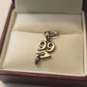 Sunwest Sterling Silver Graduation Charm Class of 99 Womens Mens Charm Pendant